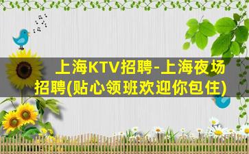 上海KTV招聘-上海夜场招聘(贴心领班欢迎你包住)